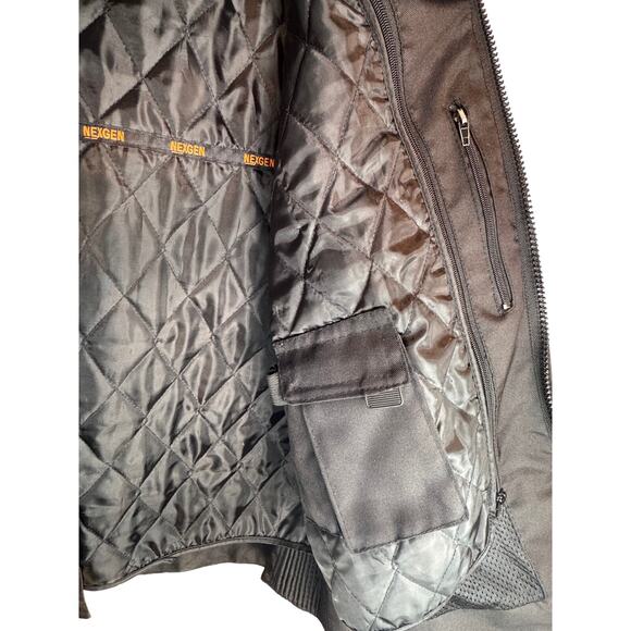 NexGen SH2285 Mens Blk Org stripes Scooter Style Textile Motorcycle Jacket 3XL - Picture 7 of 12